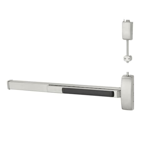 Grade 1 Surface Vertical Rod Exit Device, Wide Stile Pushpad, 42-in Device, 120-in Door Height, Clas